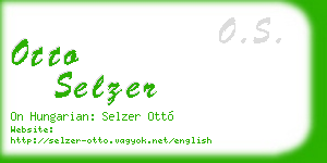 otto selzer business card